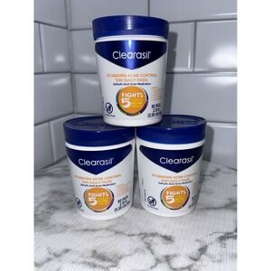 Clearasil Stubborn Acne Control Daily Pads 3 Pack Salicylic Acid 90ct